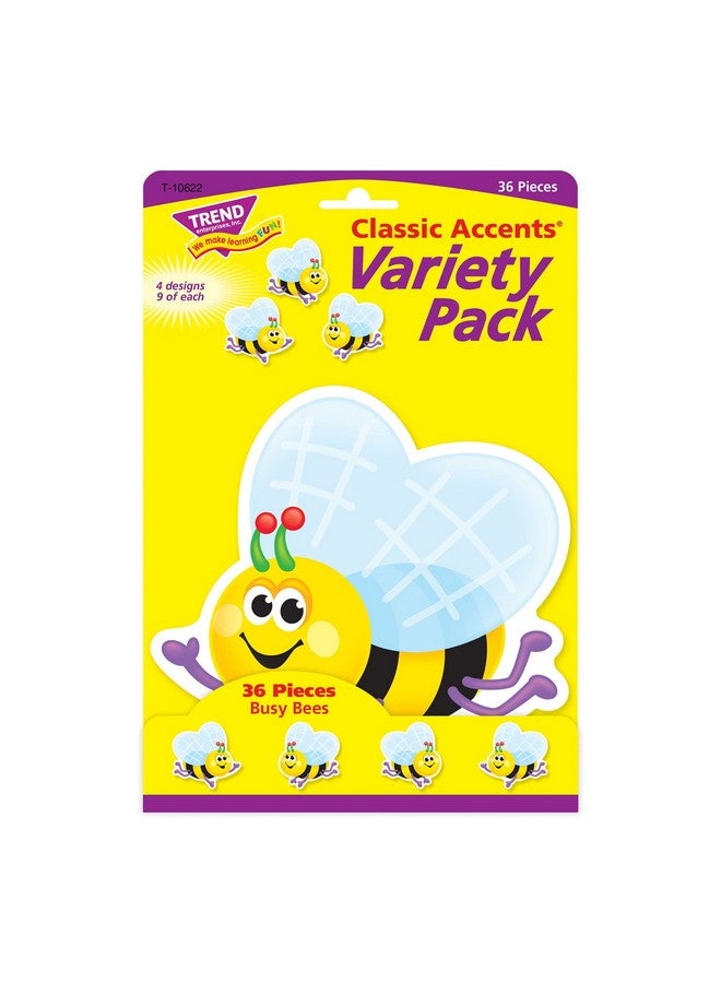 Trend Busy Bees Classic Accents Variety Pack, 4 Designs, 36 Ct. - Image 2