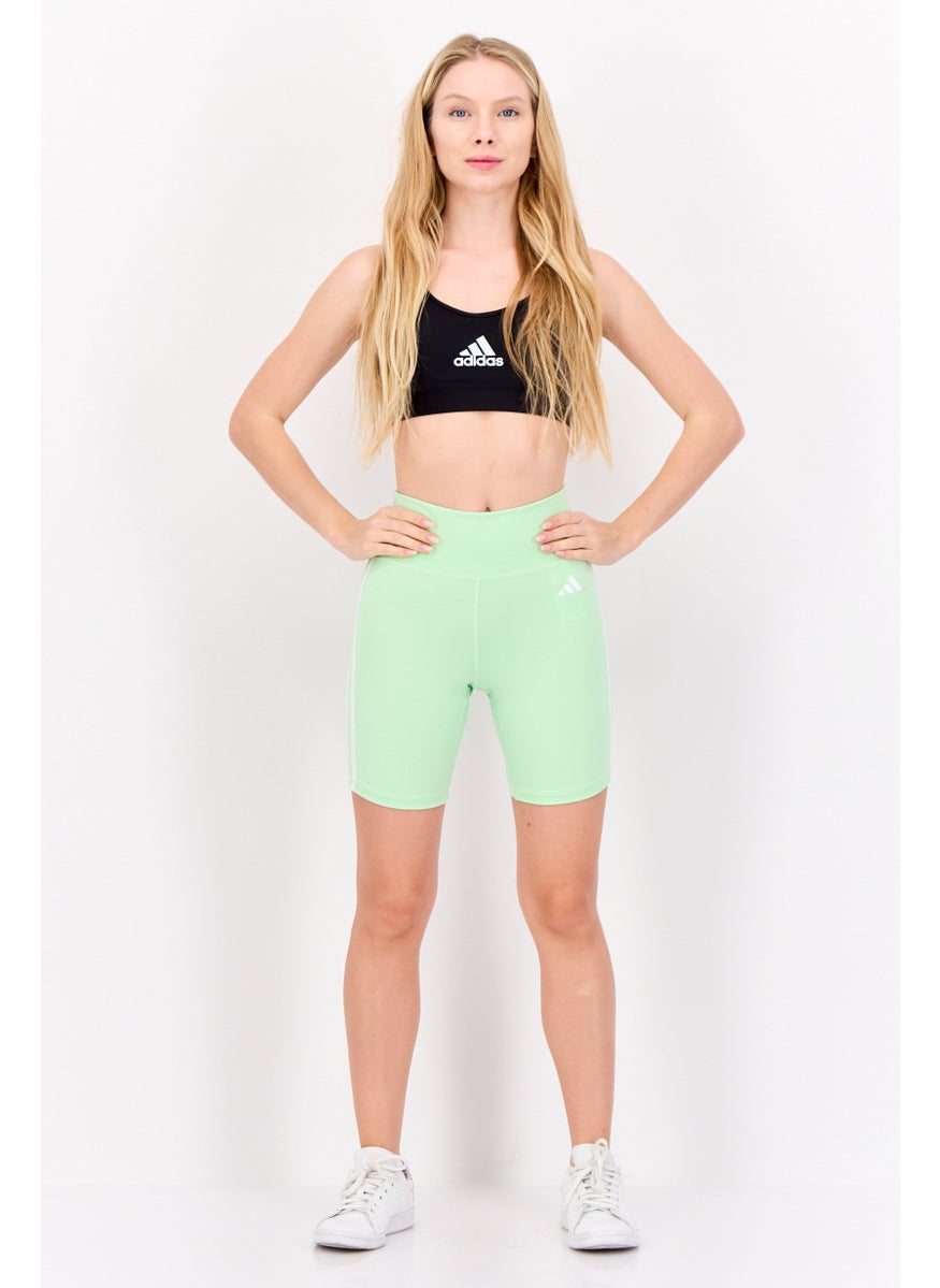 Adidas Women Tight Fit Training Shorts, Sage Green  - Image 4