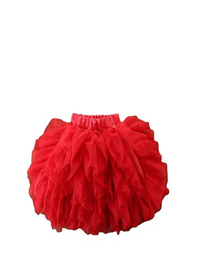 HIBA Baby Girl Tutu Skirt with Frill Style red 12-18 Months - Image 2