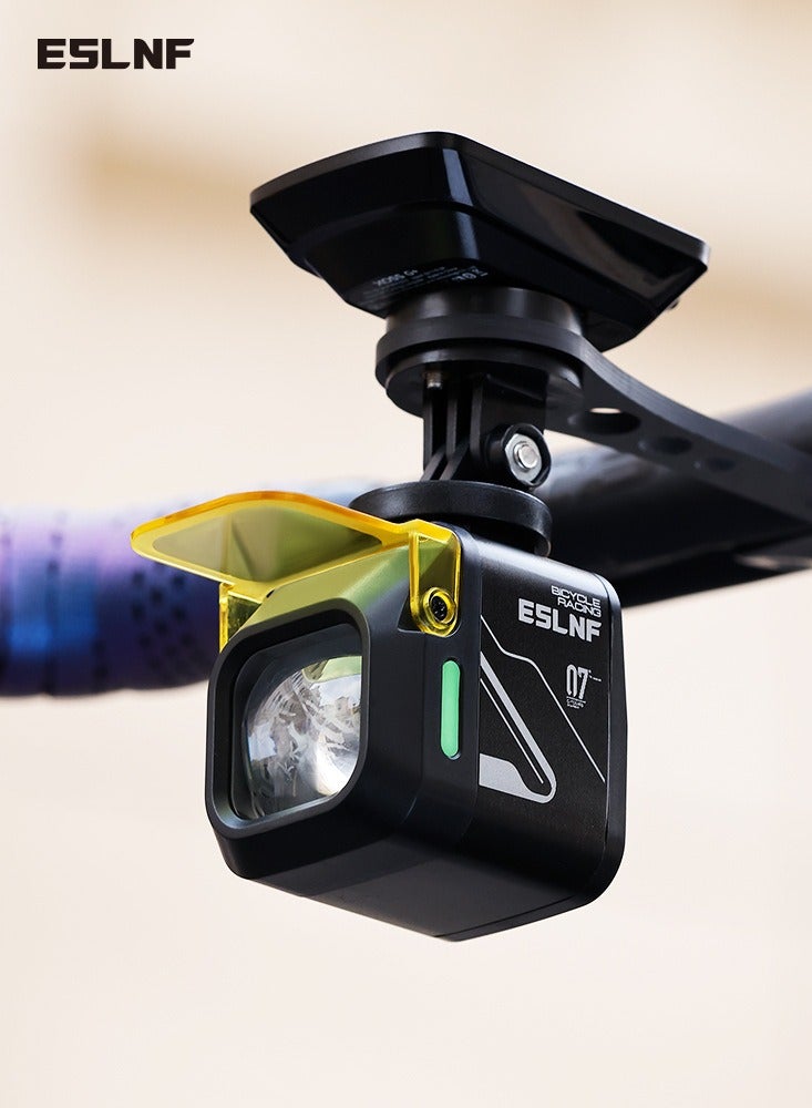 ESLNF Aluminum Alloy Bicycle Light with Wireless Remote Control, 1200 Lumens LED Bike Light, 4000mAh Rechargeable Battery, Type-C Charging - Image 1
