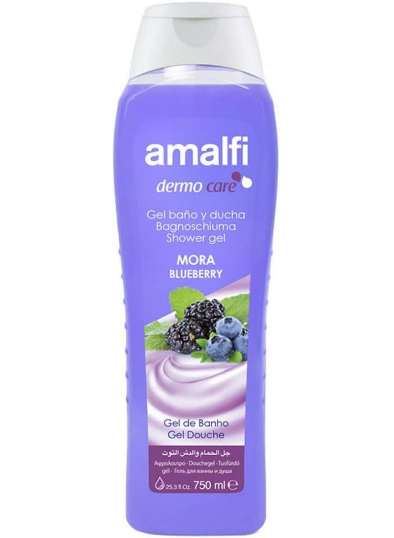 AMALFI Blackberry Shower & Bath Gel 750 ML - Image 1