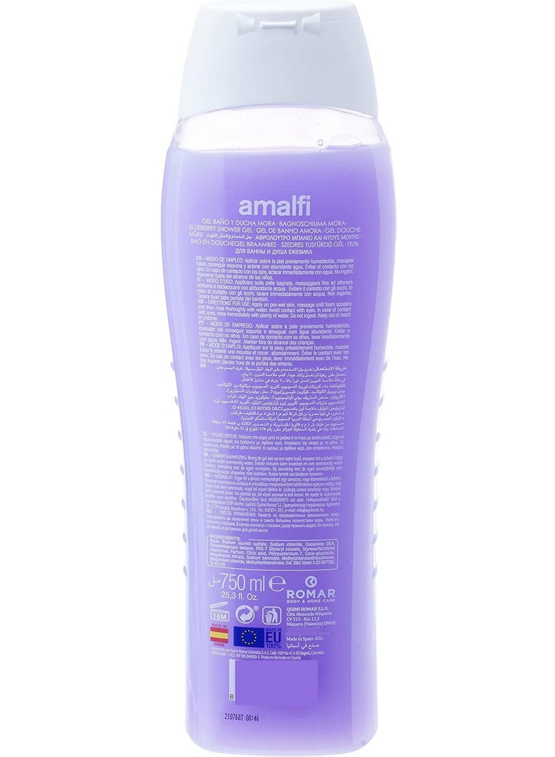 AMALFI Blackberry Shower & Bath Gel 750 ML - Image 3