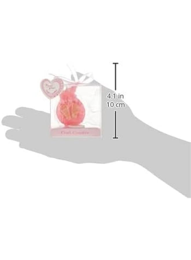 Goldedge Baby Girl Pink Candle Its A Girl Candle Baby Feet Baby Shower - Image 3