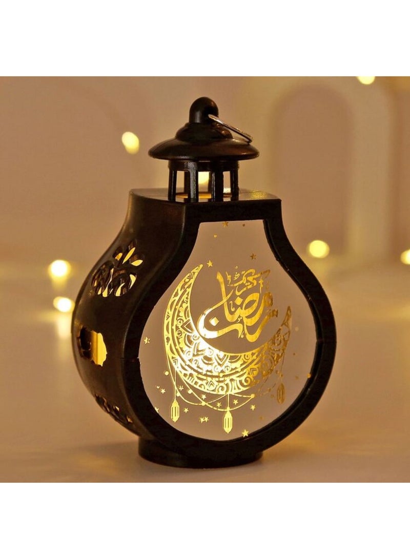 فانوس رمضاني ديكوري صغير بإضاءة LED بتصميم عربي أنيق - Image 1