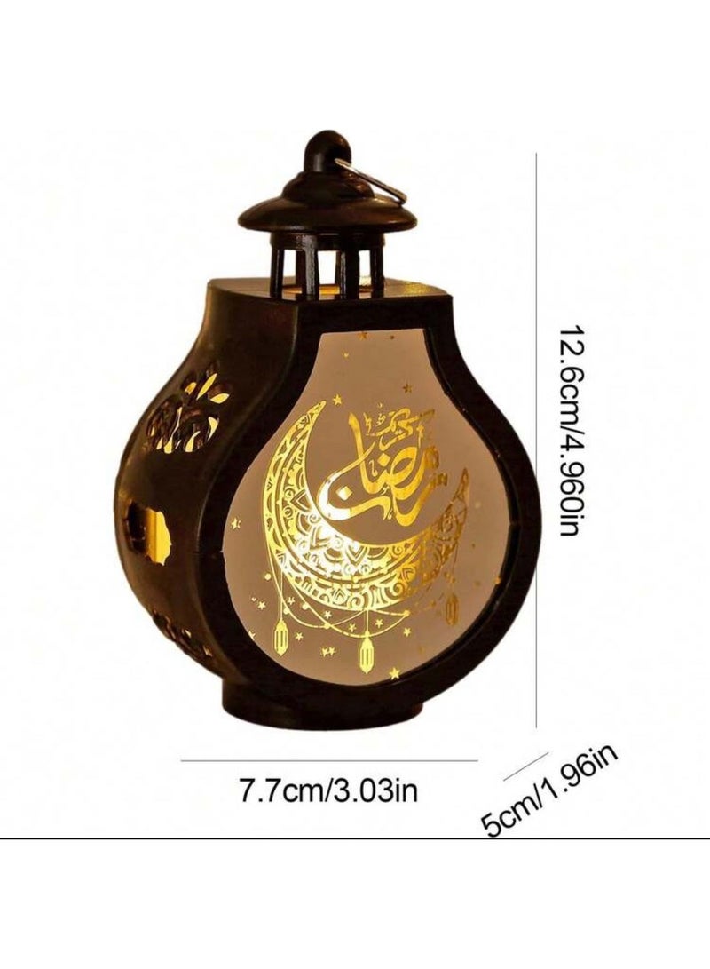 فانوس رمضاني ديكوري صغير بإضاءة LED بتصميم عربي أنيق - Image 4