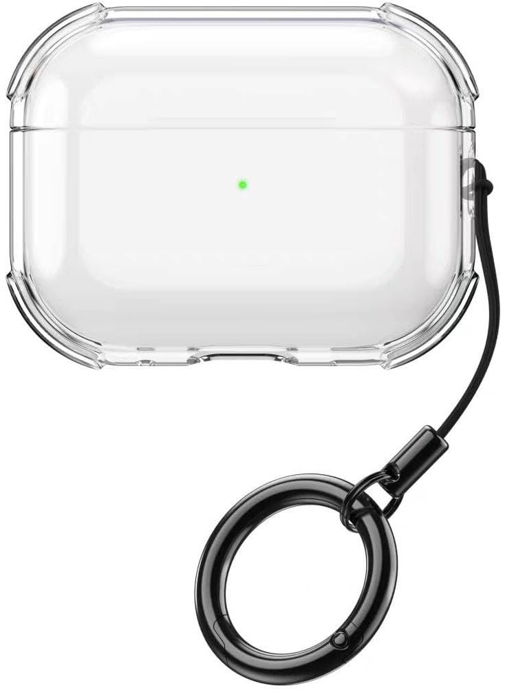 Crystal Clear Protective Case for AirPods Pro 3, Transparent Silicone Cover with Ring Holder, Compatible with AirPods Pro 3 2025, Soft Gel Accessories (Clear) - Image 1