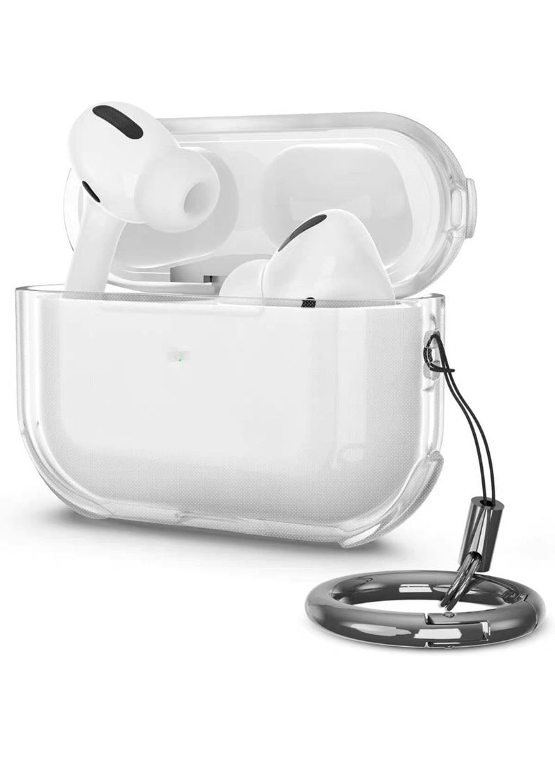 Crystal Clear Protective Case for AirPods Pro 3, Transparent Silicone Cover with Ring Holder, Compatible with AirPods Pro 3 2025, Soft Gel Accessories (Clear) - Image 3