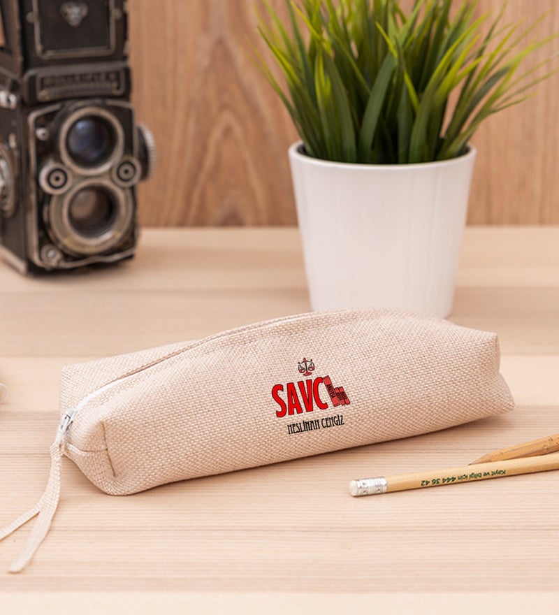 Hediye Dükkanı Gift Shop Personalized Prosecutor Linen Cloth Pencil Holder
