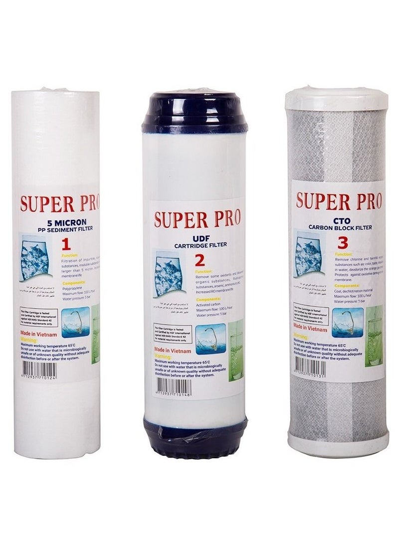 Filter Set 3 Stages Of Domestic Desalination Device