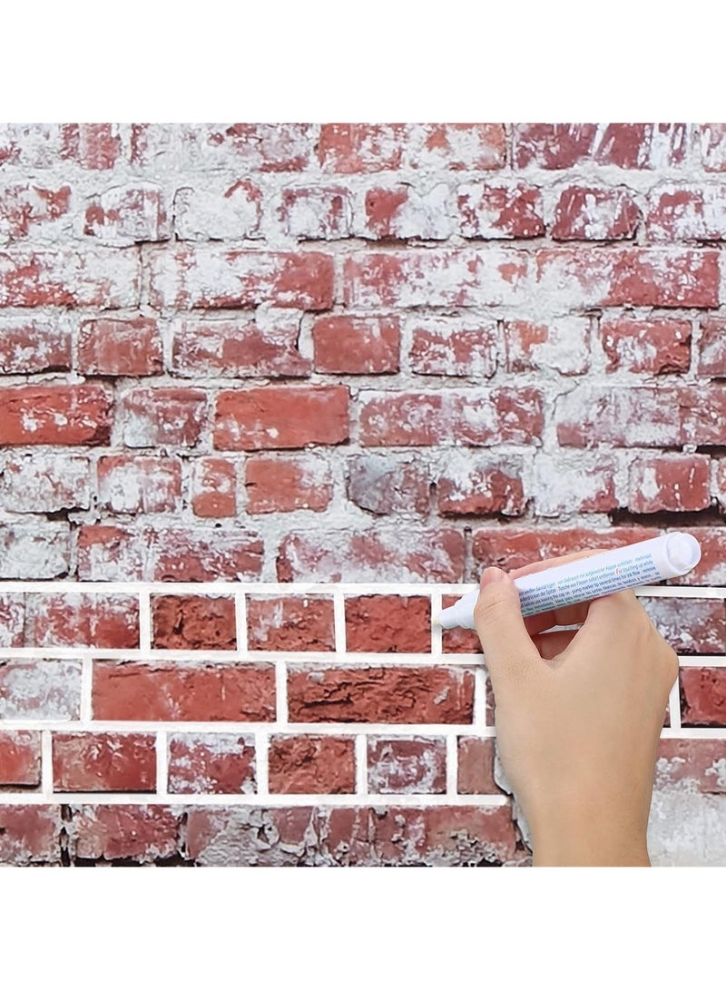 مخطوطات قطعتان من قلم بلاط الجدران، قلم ترميم الجص، قلم إصلاح الجص، قلم حشو لاستعادة بلاط الجص والأرضيات والحمامات والمطبخ (أبيض) - Image 4