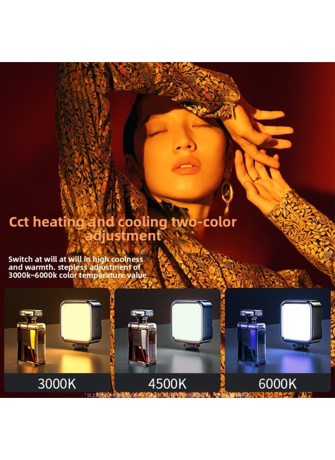 Generic Mobile Phone Fill Light Portable Mini Pocket Light Self-shooting Charging Handheld RGB Photography Outdoor Soft Light Photography-Specifications:[rgb Full Color Model] Fill Light + Desktop Tripod + Hot Shoe + Clip  - Image 3