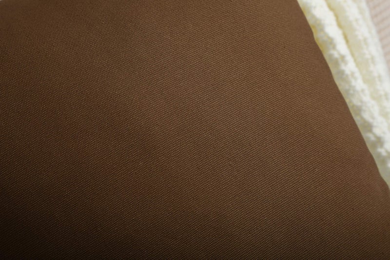 TangDepot Cotton Solid Throw Pillow Covers  20"" x 20""   Coffee  1 Count (Pack of 1) - Image 3