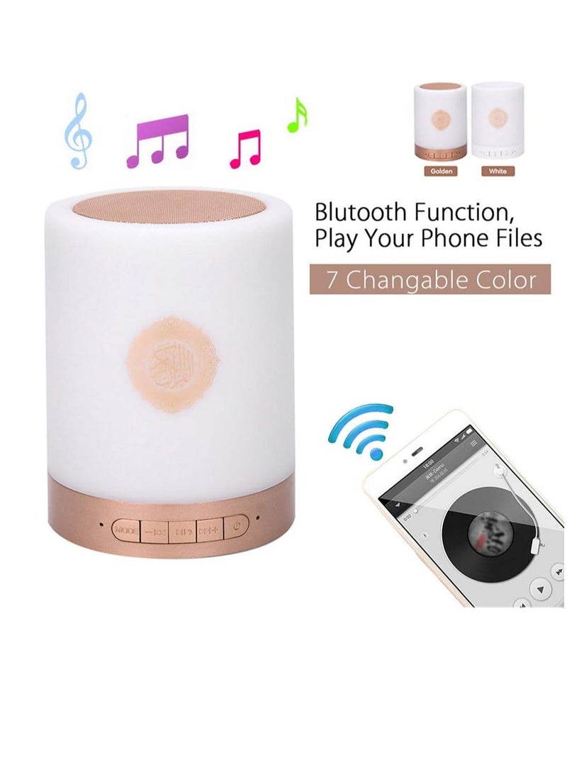 ELTRAZONE "Quran Speaker & Touch Lamp with Remote – Bluetooth Speaker and Portable LED Lamp with 4 Brightness Settings, Language Translation, Perfect Gift" - Image 4