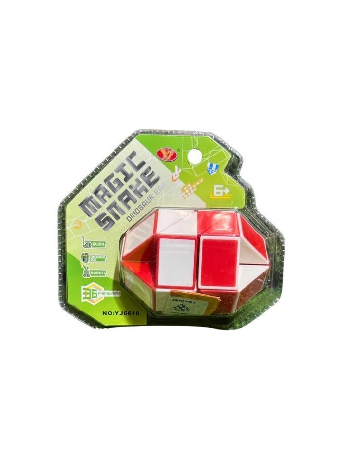 YJ Magic Snake Dinosaur Egg 36-Piece Transforming Puzzle – Flexible Creative Shape Builder and Educational Brain Teaser Toy - Image 1