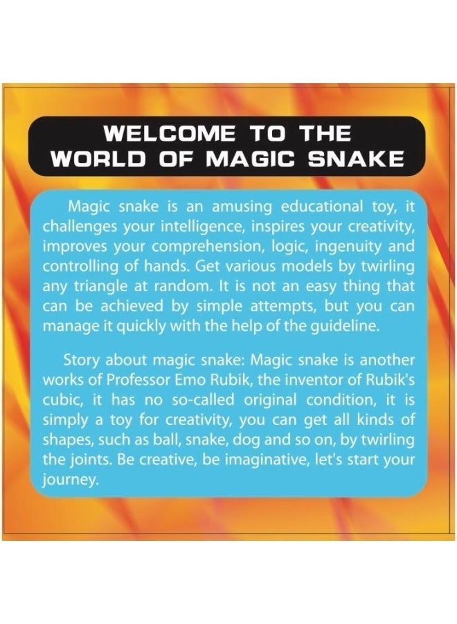 YJ Magic Snake Dinosaur Egg 36-Piece Transforming Puzzle – Flexible Creative Shape Builder and Educational Brain Teaser Toy - Image 2