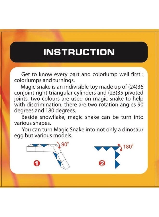 YJ Magic Snake Dinosaur Egg 36-Piece Transforming Puzzle – Flexible Creative Shape Builder and Educational Brain Teaser Toy - Image 3
