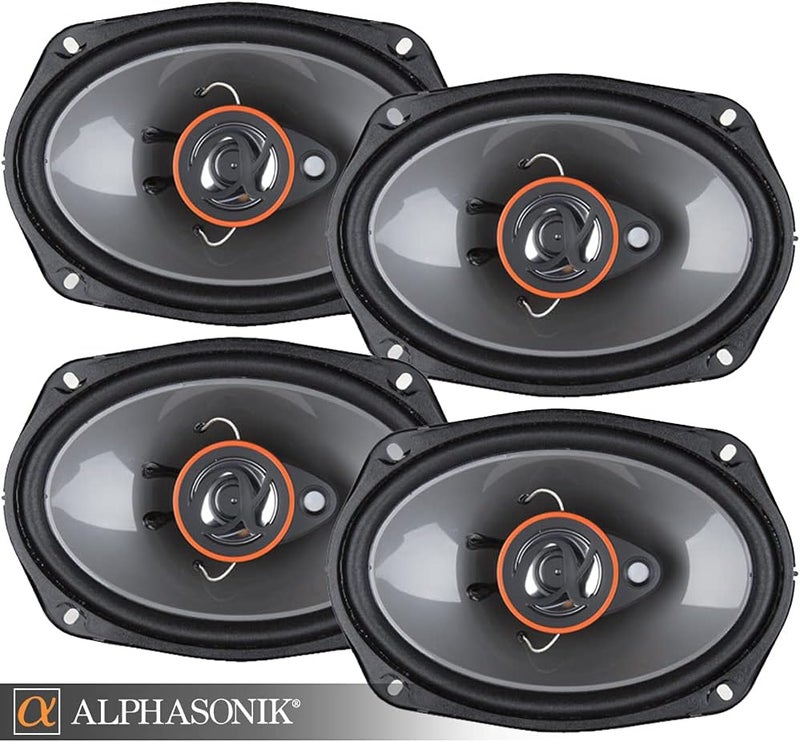 Alphasonik AS268P 6x8 Inch 350W 3-Way Car Speakers - Image 1
