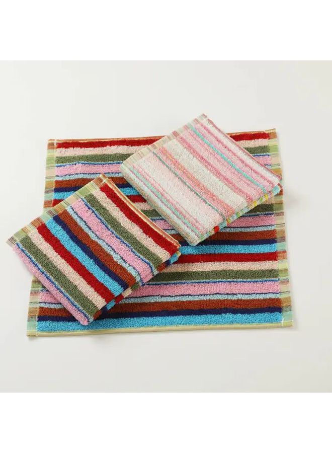Modern Striped Fabric Hand Towels Assorted Colors 12 Pcs for Kitchen Home - Image 4