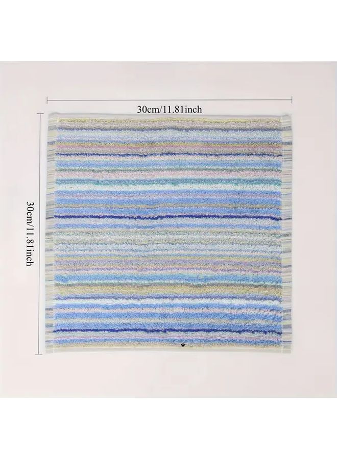 Modern Striped Fabric Hand Towels Assorted Colors 12 Pcs for Kitchen Home - Image 3
