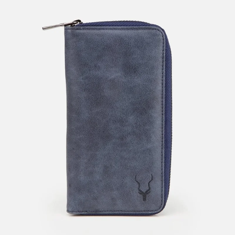 Hotiç 05CUH239370A680 Genuine Leather Navy Blue Women's Wallet