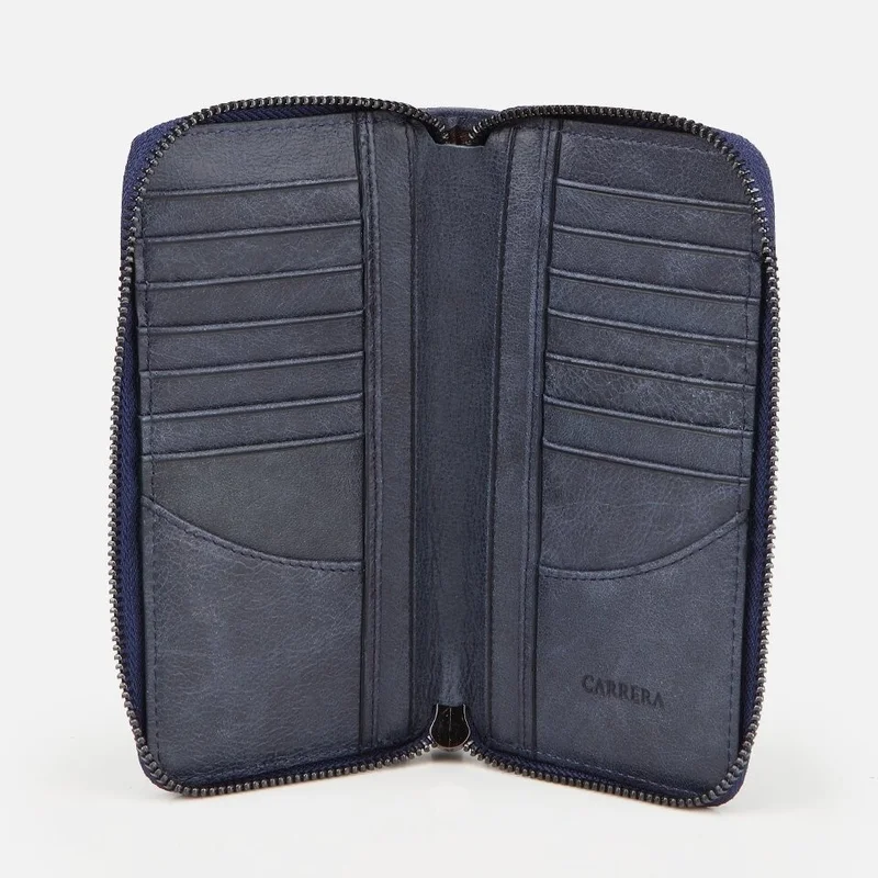 Hotiç 05CUH239370A680 Genuine Leather Navy Blue Women's Wallet