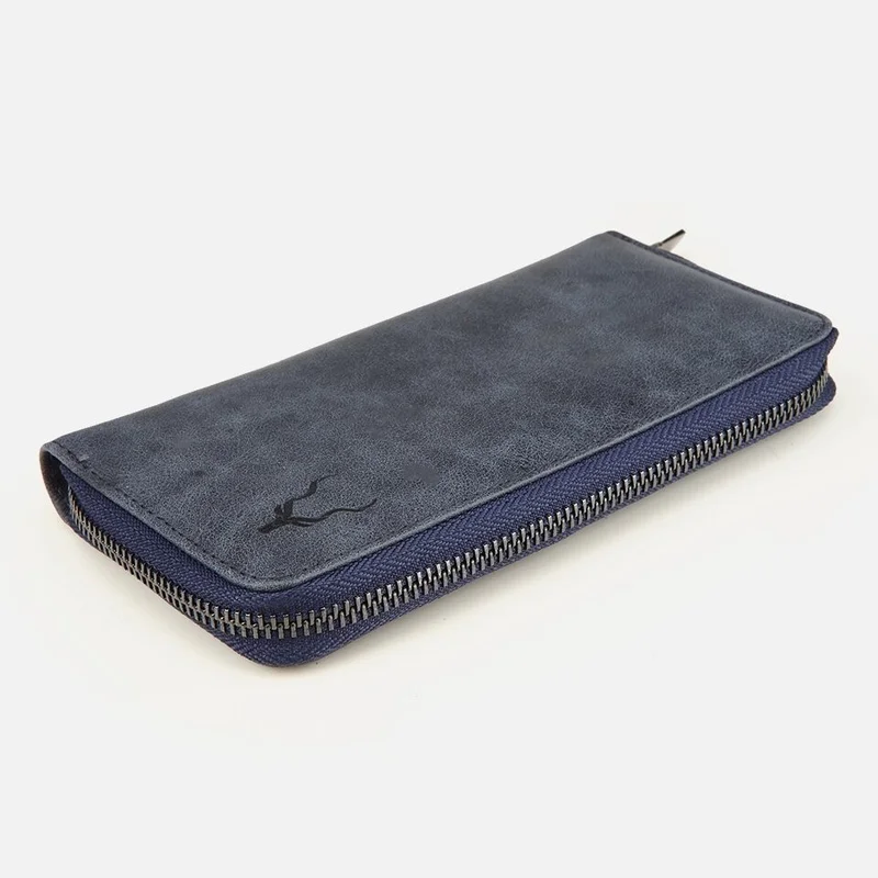 Hotiç 05CUH239370A680 Genuine Leather Navy Blue Women's Wallet