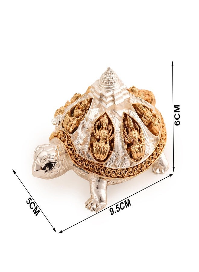 DHRUVS COLLECTION 24k Gold & 999 Silver Plated Tortoise, Turtle for Vastu, Wealth, Home Decor, Temple, Pooja Room, Good Luck Gift (Large - 9.5 x 5 x 6 cm) - Image 5