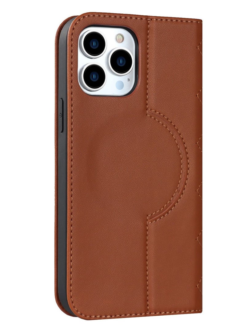Suteni Flip Cover Card Slots Magsafe Leather Phone Case for iPhone - Image 2