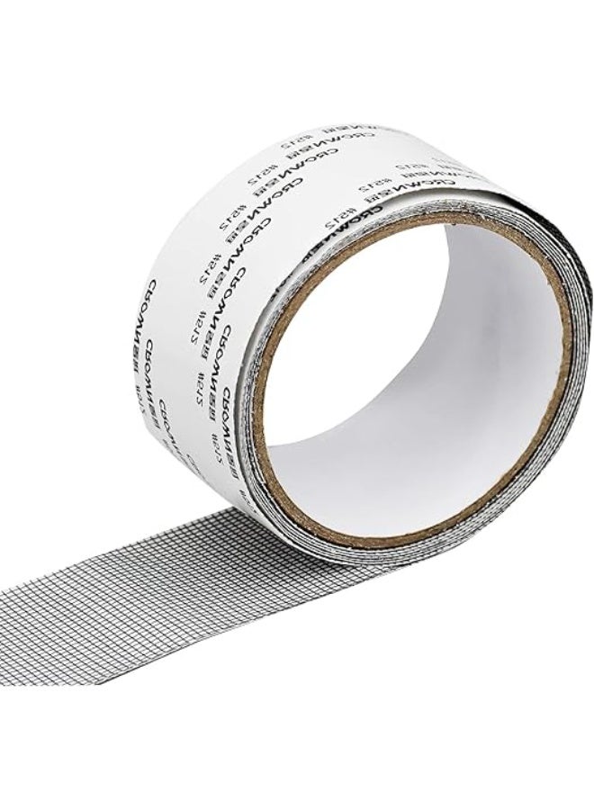 Crown Strong Adhesive Window Screen Repair Tape Self-Adhesive Waterproof Window Screen Repair Tape for Covering Holes of Broken Wire - 3 Pack - Image 1