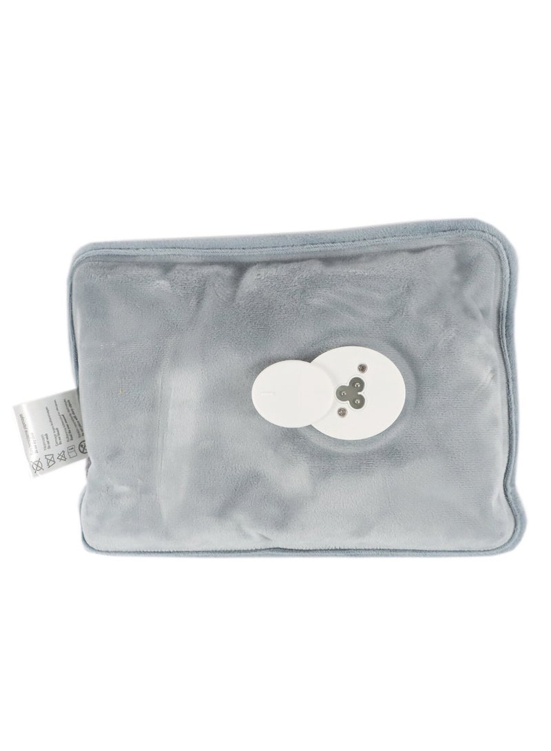 Biggdesign Curious Cat Electric Hot Water Bottle with Soft Cover Rechargable Hot Water Bag for Pain Relief - Image 2