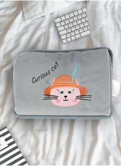 Biggdesign Curious Cat Electric Hot Water Bottle with Soft Cover Rechargable Hot Water Bag for Pain Relief  - Image 4