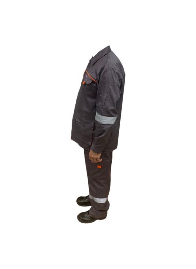 POWER Power European Jacket and Pant Suit Workwear | Durable Workwear for Professional and Industrial Use | Grey | Size-4XL  - Image 3