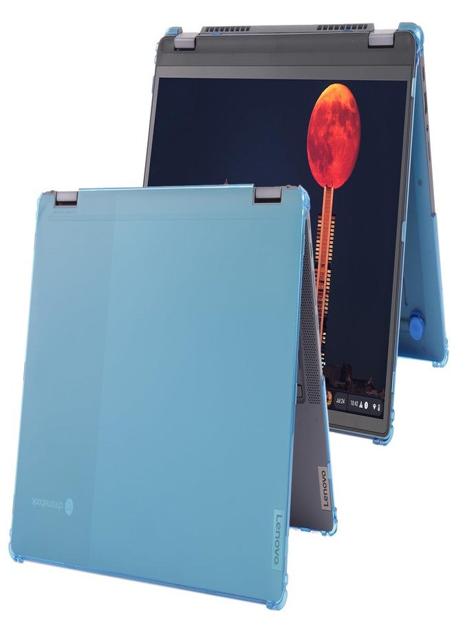 mCover Compatible with Lenovo IP Flex 5 Chrome 14IAU7 (Plus) Convertible Chromebook Laptops ONLY (Not fit other Lenovo models) Aqua - Image 1