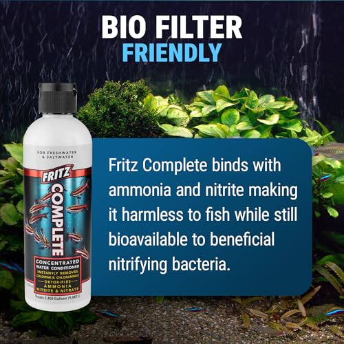 Fritz Aquatics Fritz Complete – Concentrated Water Conditioner/Tap Water Dechlorinator, Instantly Detoxifies Chlorine, Chloramines, Heavy Metals, Ammonia, Nitrite/Nitrates, for Fresh and Saltwater (8 oz) - Image 5