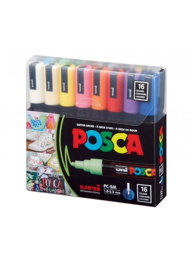 Uni Posca Pc-5M Bullet Pac=16C