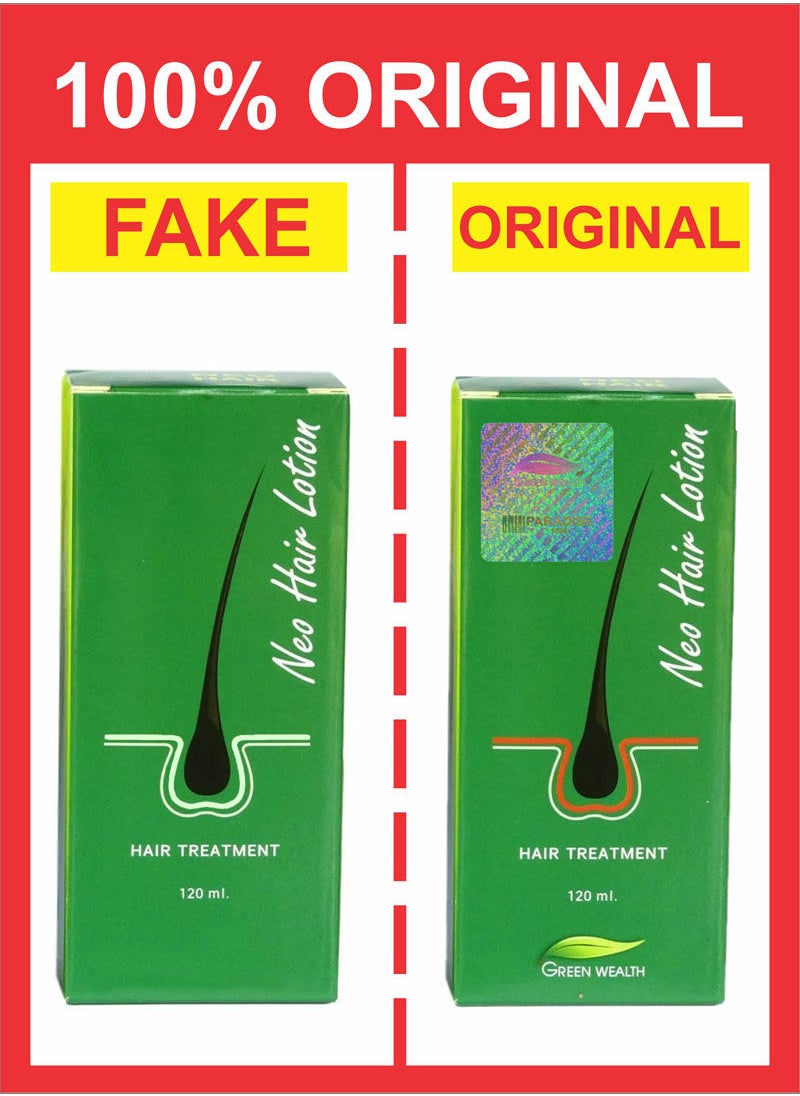 Neo - Green Wealth Neo Hair Lotion 100% Original 120ml Stop Loss + Derma Roller - Image 1