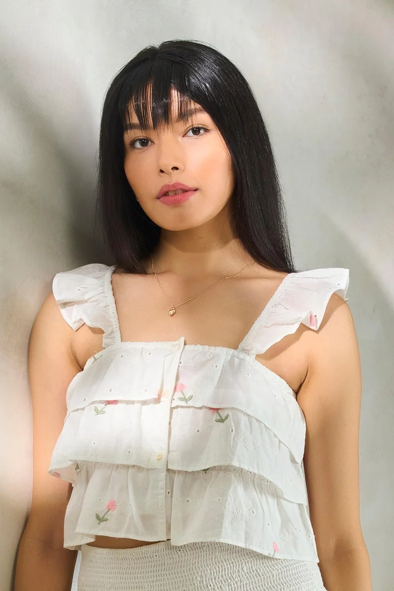 فيرجيو بلوزات قطنية متعددة الطبقات للعطلات للنساء