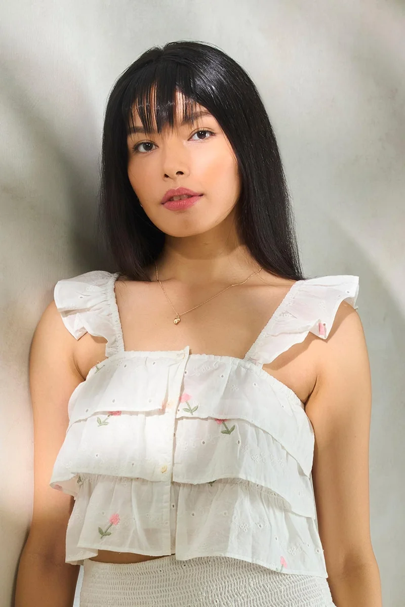 فيرجيو بلوزات قطنية متعددة الطبقات للعطلات للنساء