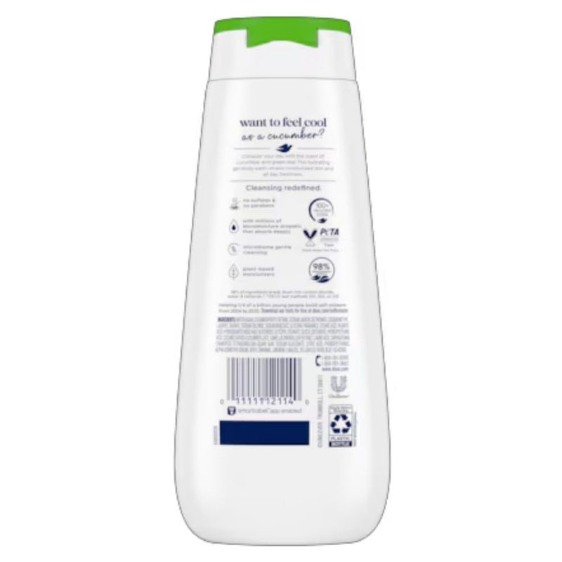 Dove Body Wash 12 Ounce Go Fresh Cucumber & Green Tea (354ml) (3 Pack) - Image 2