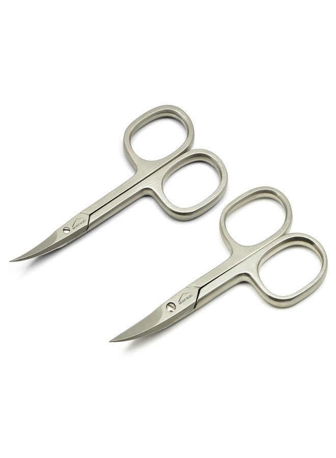 Mont Bleu Set of 2 Scissors: Nail Scissors & Cuticle Scissors made in Italy | sharpened in Solingen - Image 1