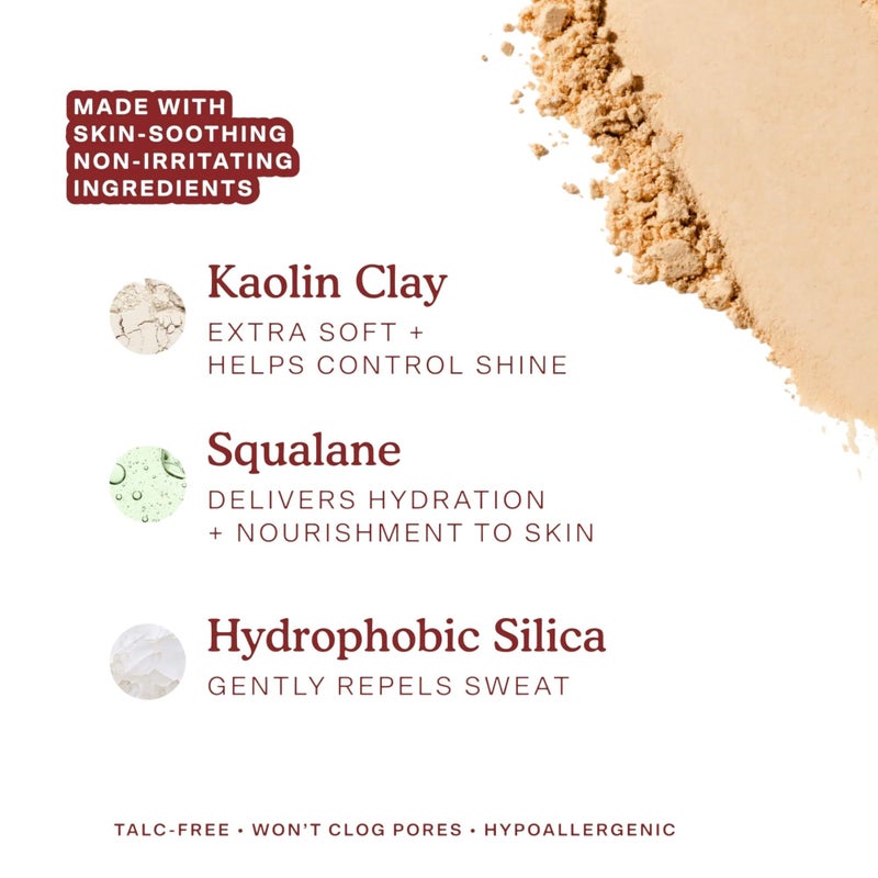 Tower 28 GetSet Pressed Setting Powder - Talc-Free Face Powder for Sensitive Skin with Kaolin Clay + Squalane - Brightens + Sets Face Makeup - Transfer/Sweat-Proof - Balboa Banana (0.35 oz) - Image 4