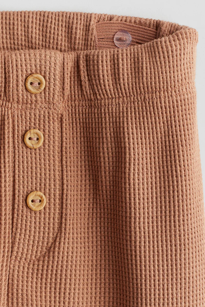 H&M Waffled jersey trousers