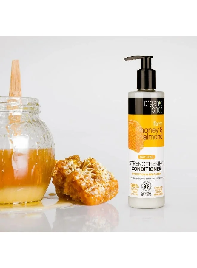 Organic Shop  Organic Shop Honey & Almond conditioner, 280 ml  | Best Price UAE