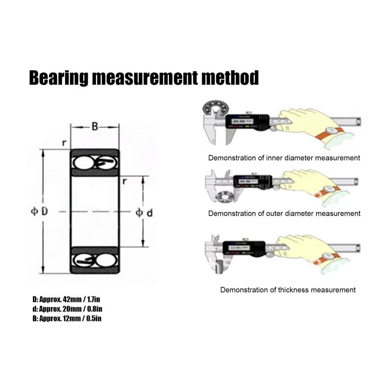Double Shielded Ball Bearings: Set Of 10, High Temperature Resistance, Low Friction Low Noise Wear Resistance - Steel Dust-Proof Covers, High Speed Performance For Papermaking Machinery, Reduction Gea - Image 5