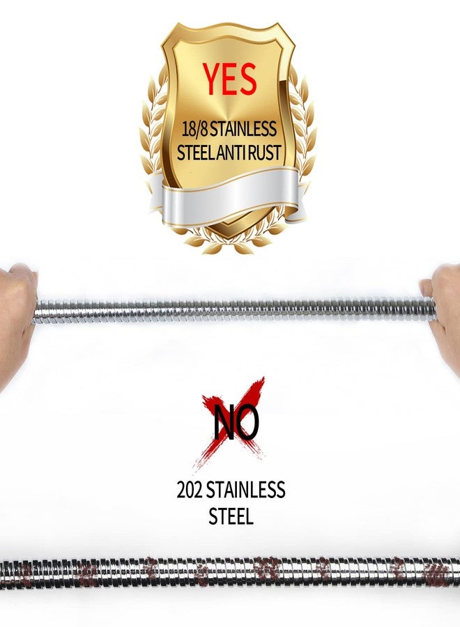 Klabb Shower Hose 70 inches Portable Shower Hose Attachment for Shower Head Stainless Steel rv Shower Hose Replacement Flexible and Durable with Brass Insert and Nut - Image 5