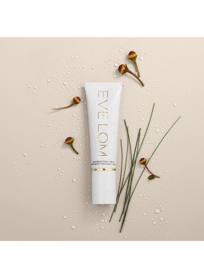 Eve Lom Daily Protection SPF 50 | Facial sunscreen, contains six scientific sunscreens and is free from zinc and titanium dioxide. Protects skin with dual-action UV and antioxidant shields - 50 ml - Image 4