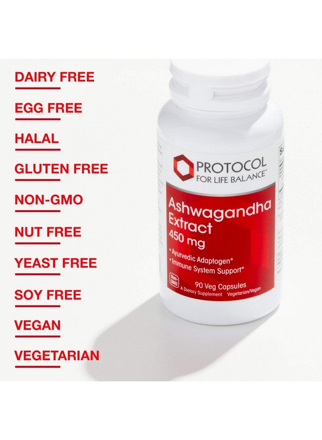 Protocol For Life Balance Protocol Ashwagandha 450mg - Immune Support, Ayurvedic Adaptogen - 90 Veg Caps - Image 5
