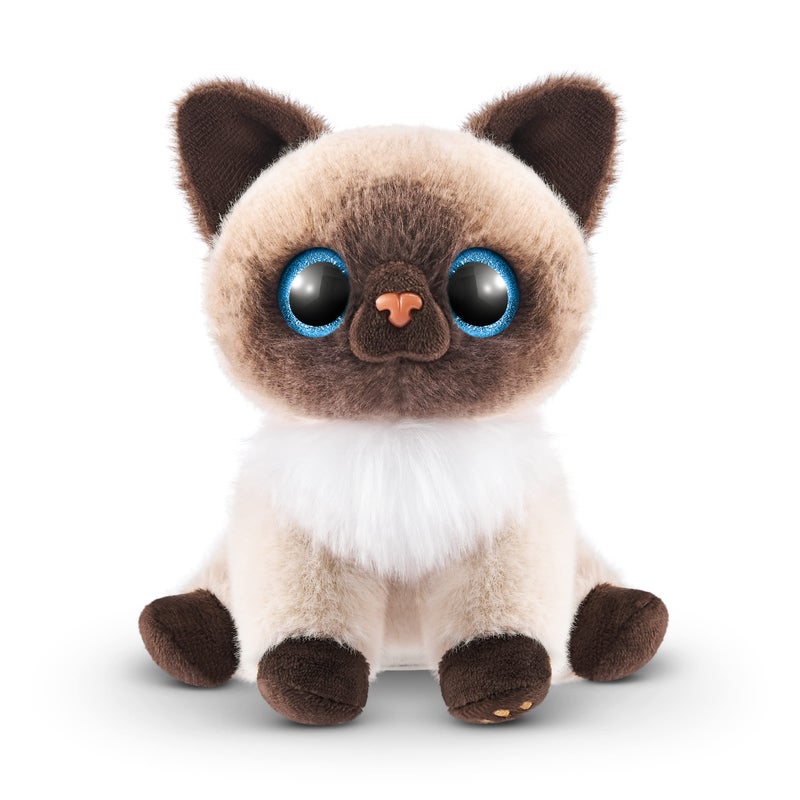 Pets Alive قطط سميت الحية مفاجأة (قط سيامي مولو) من زورو نورتشر بلاي لعبة ناعمة فتح العلبة تبني تفاعلي 10 أصوات - Image 3