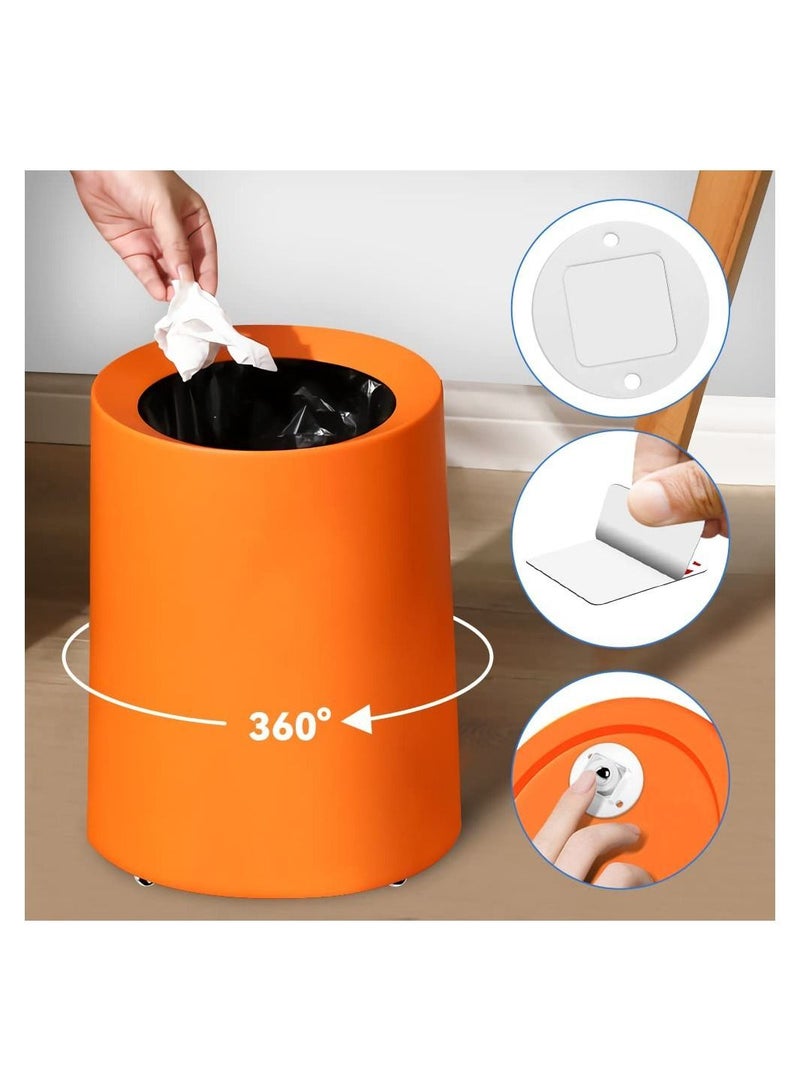16 Pcs Self Adhesive Caster Wheels, Mini Swivel Wheels Stainless Steel Paste Universal Wheel 360 Degree Rotation Sticky Pulley for Bins Bottom Storage Box Furniture Trash - Image 5