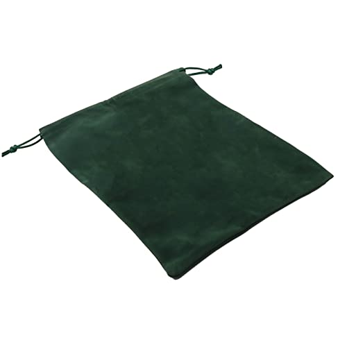 Aestivate 8 Pack Large Velvet Drawstring Pouch, Velvet Bag 8×10 Inch Storage Bag Cosmetics Pouches Dust Bag 8 Pieces (Green) - Image 1